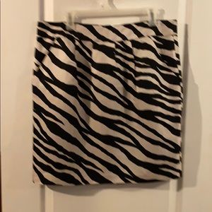 NWT Banana Republic Zebra Print Skirt